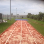 Athletics Track Installation in Pentrefelin 1